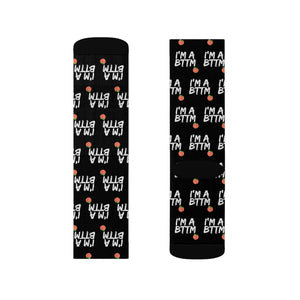 I'm A Bottom Peach Socks