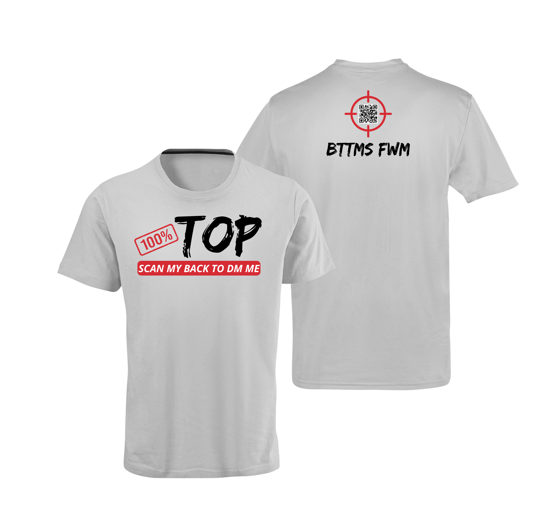 100% Top QR Code T-Shirt