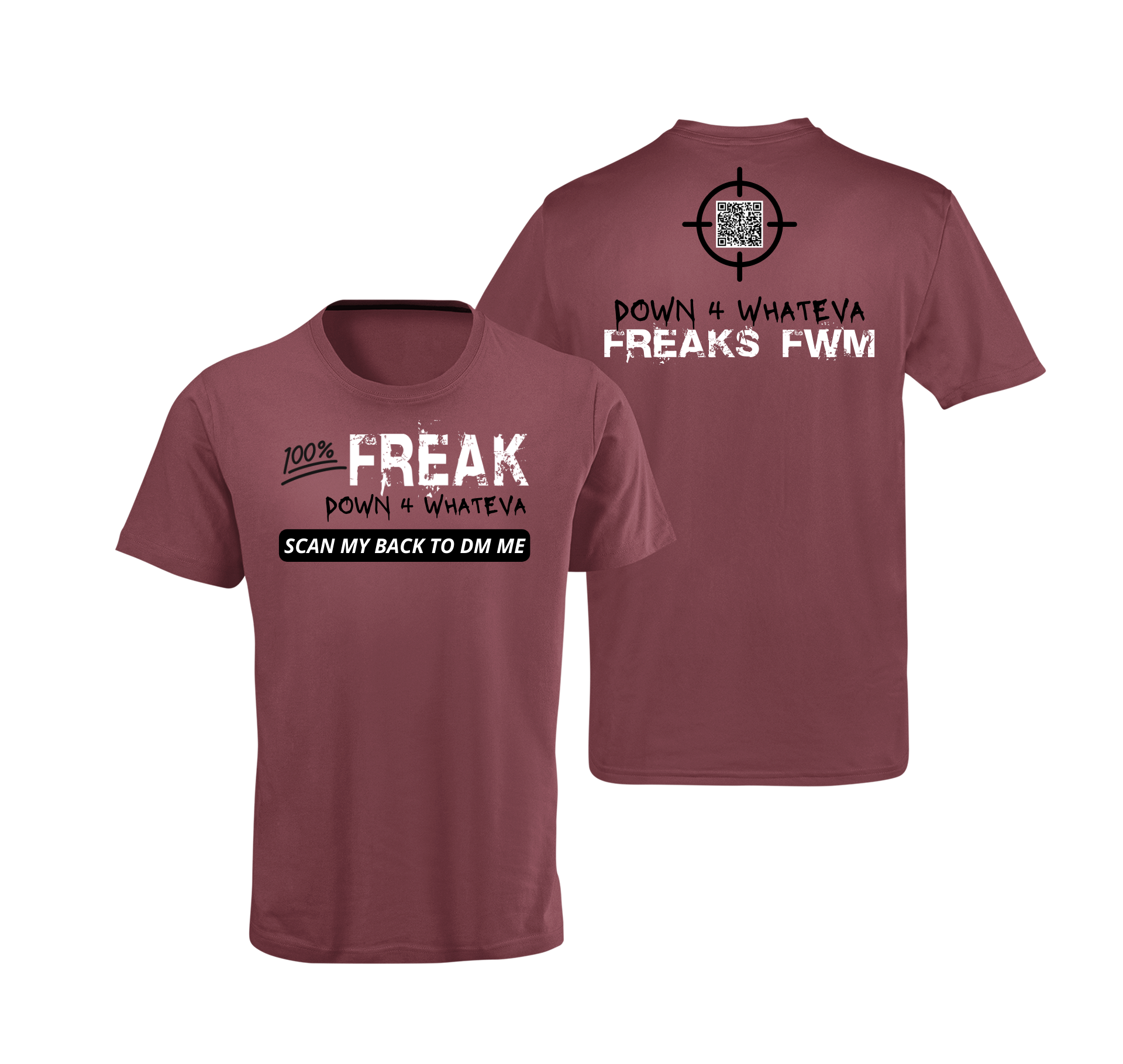 100% Freak QR Code T-Shirt