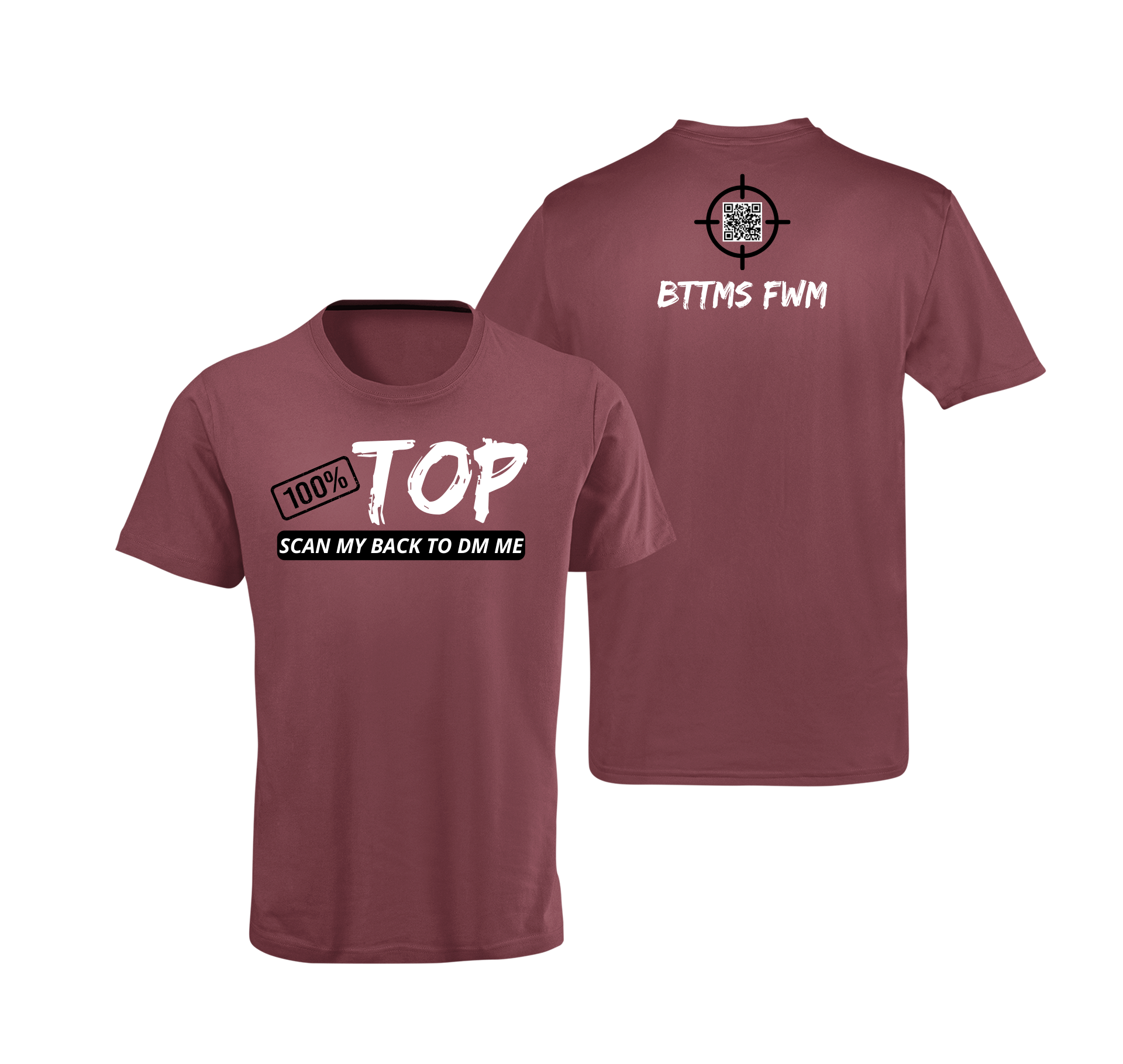 100% Top QR Code T-Shirt