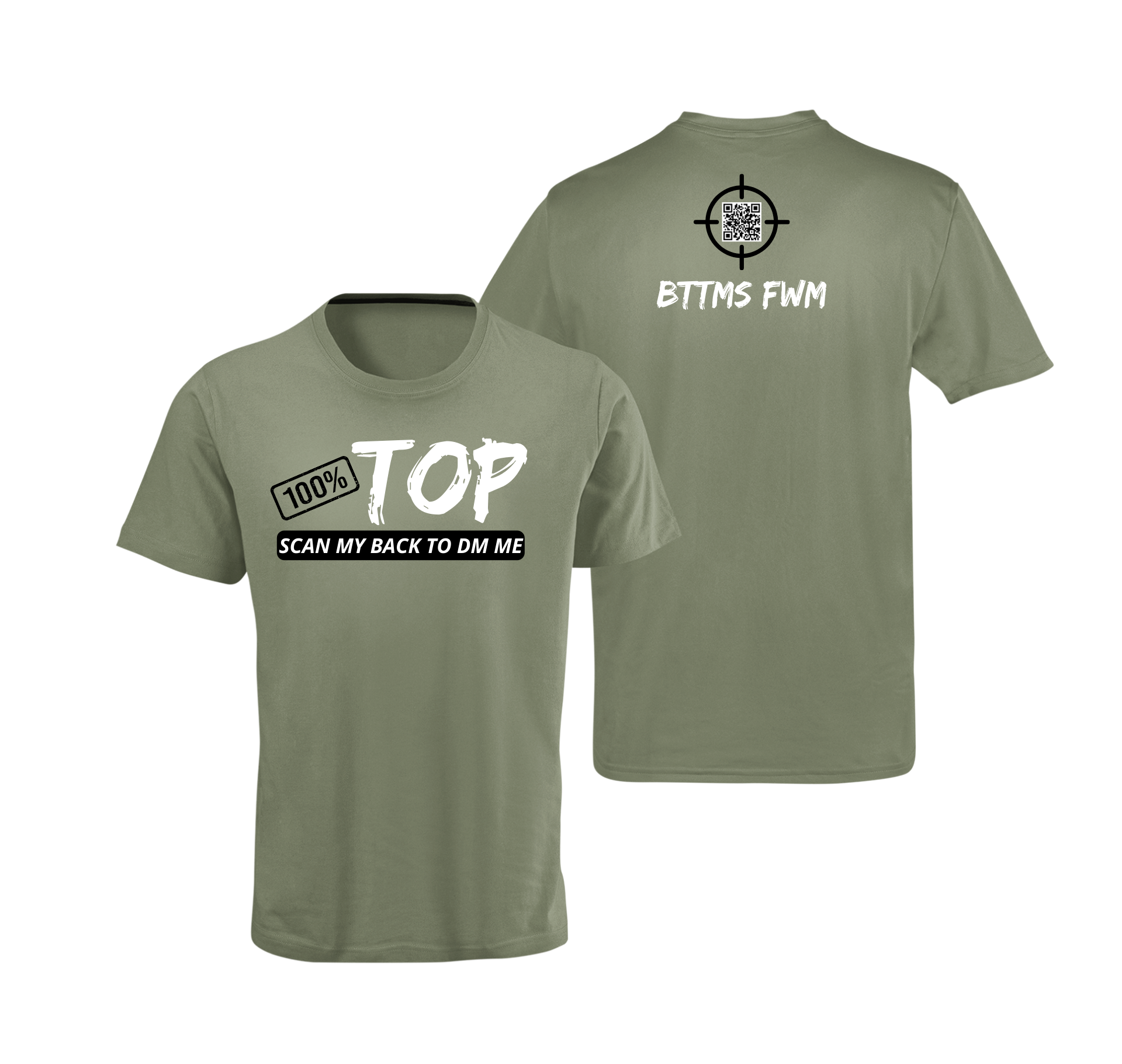 100% Top QR Code T-Shirt