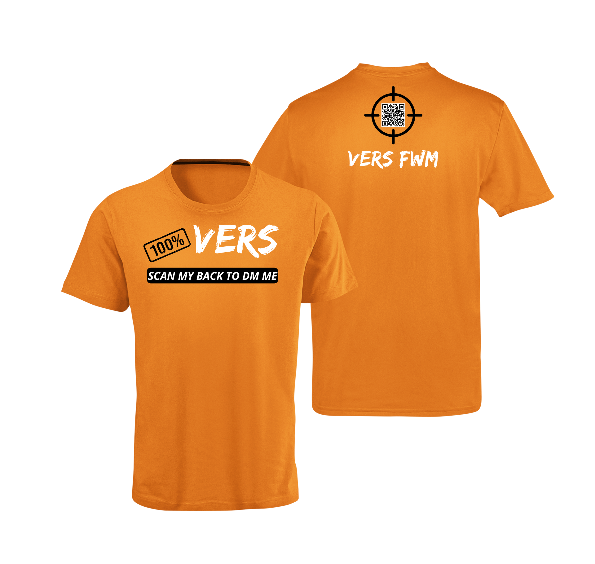 100% VERS QR Code T-Shirt