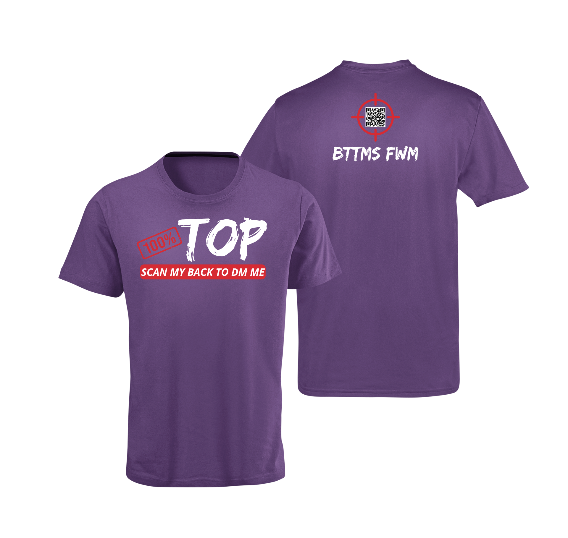 100% Top QR Code T-Shirt