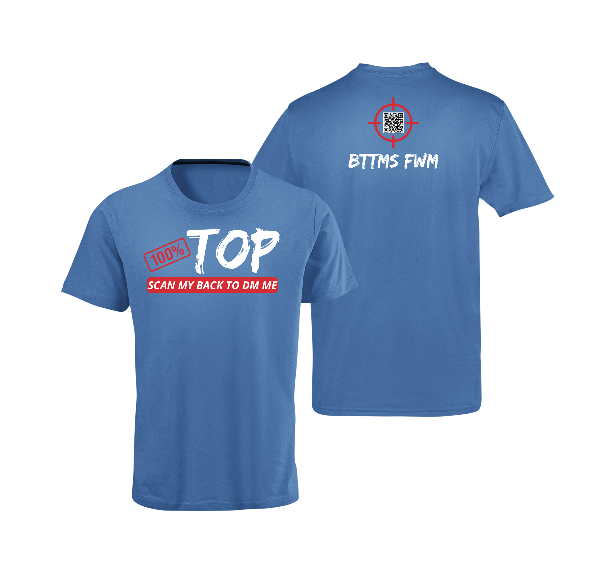 100% Top QR Code T-Shirt