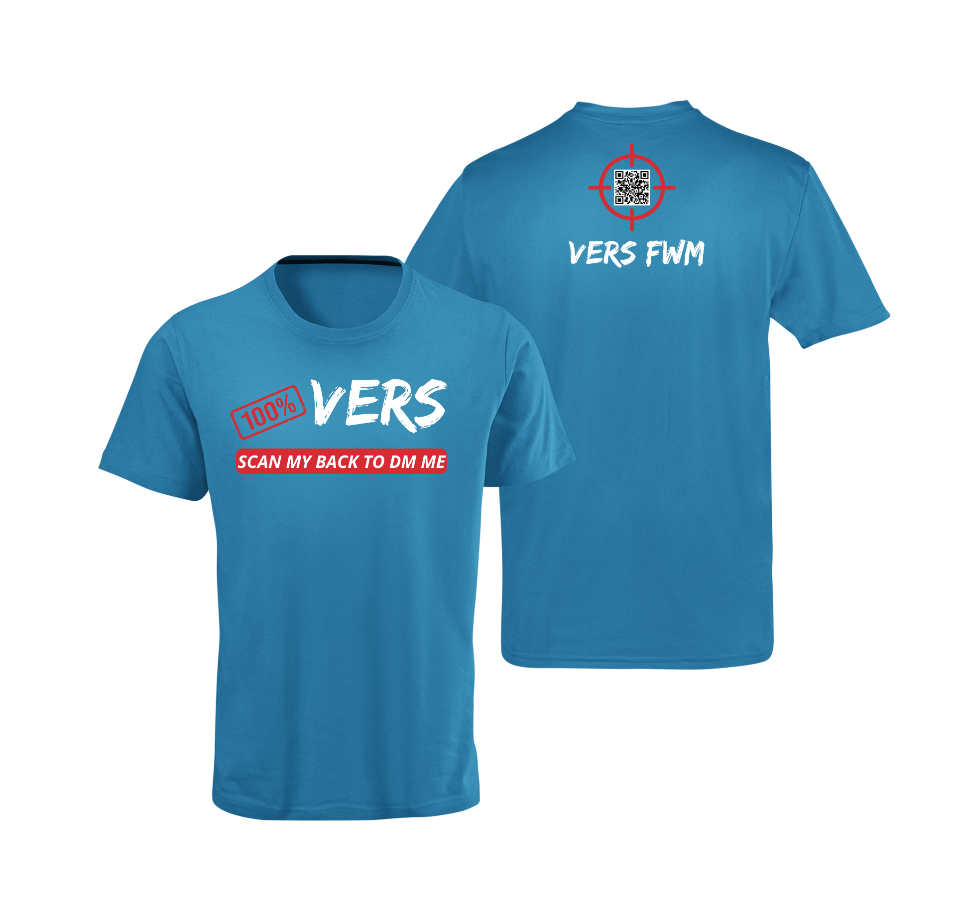 100% VERS QR Code T-Shirt