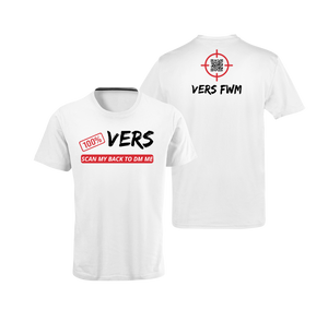 100% VERS QR Code T-Shirt